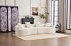 Modular Curved Sofa, Compressed Sofa, Chenille Modern In a Box, 4-Seater, Comfortable & Stylish for Living Room & Apartment, Requires Installation.