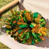 Colorful Laser Cheerleading Pom Poms with Baton Handle for Team Spirit Sports Dance Cheering Kids Adults