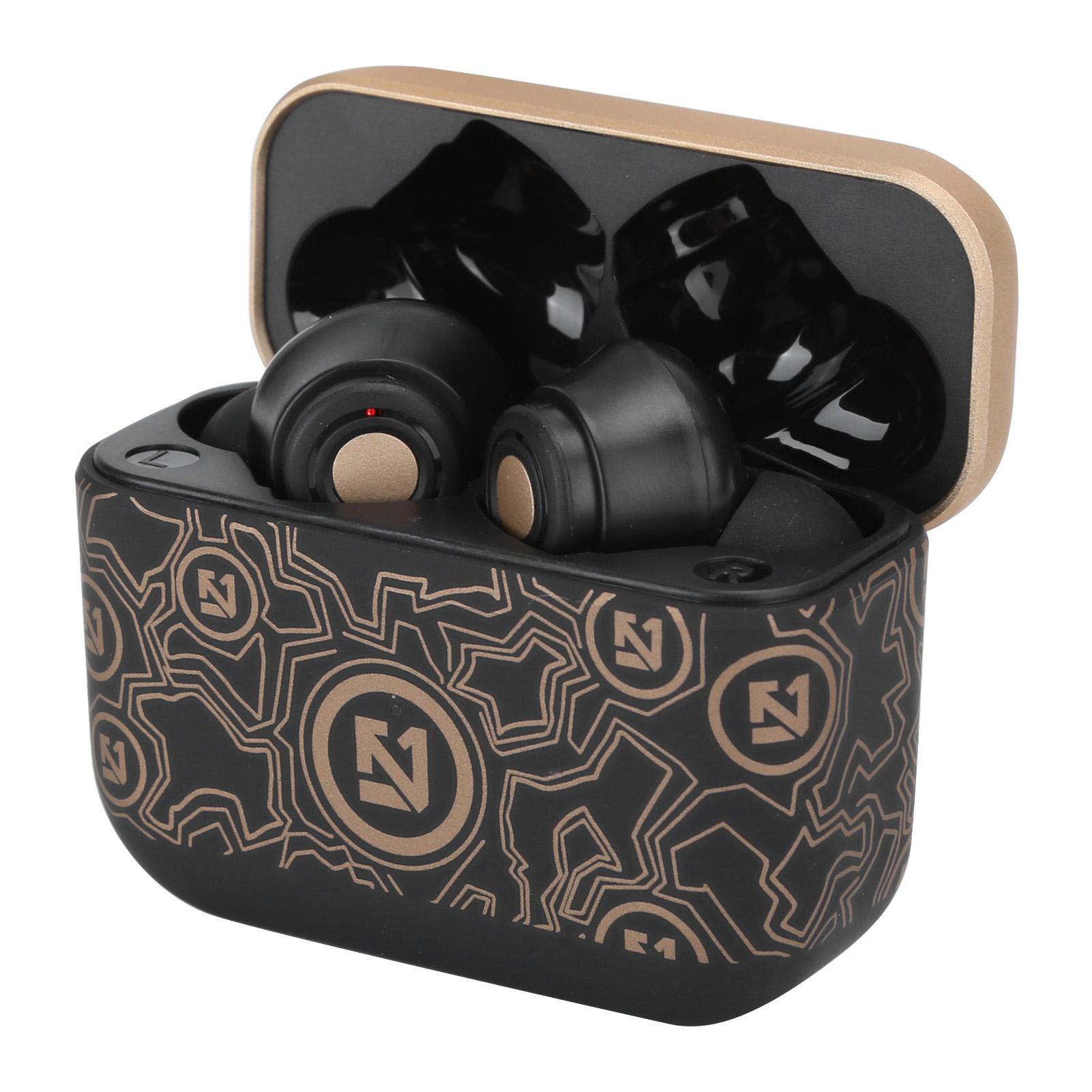 

Ts100 для беспроводной гарнитуры Bluetooth 5.0, устойчивые к поту, HIFI стереонаушники для спорта с микрофоном, белые чёрный