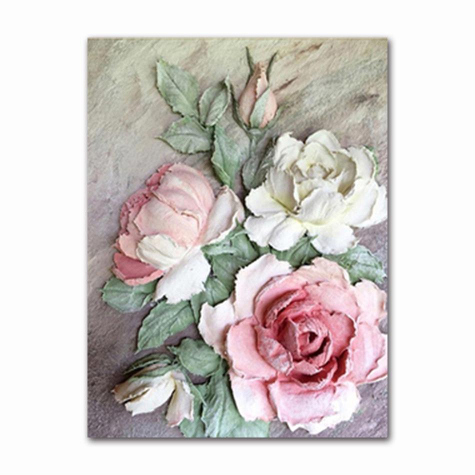 Nordic Modern Flower Poster Home Decoration Scandinavian Canvas Painting Wall Art Poster And Print Murals Living Room Decoration