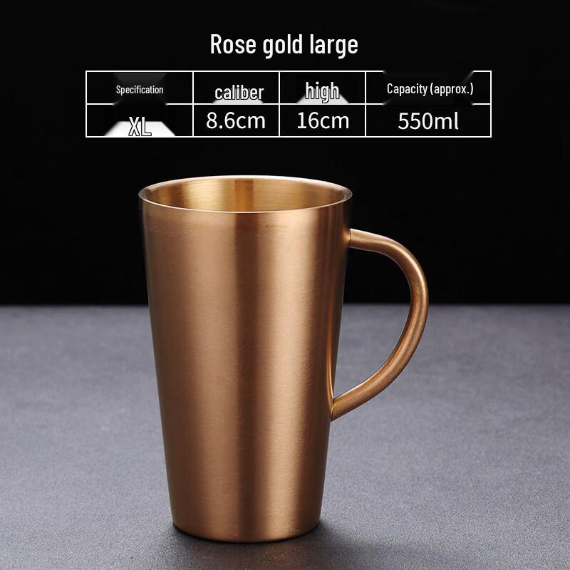Jingbaodi 300ml 304 Stainless Steel Mug with Handle