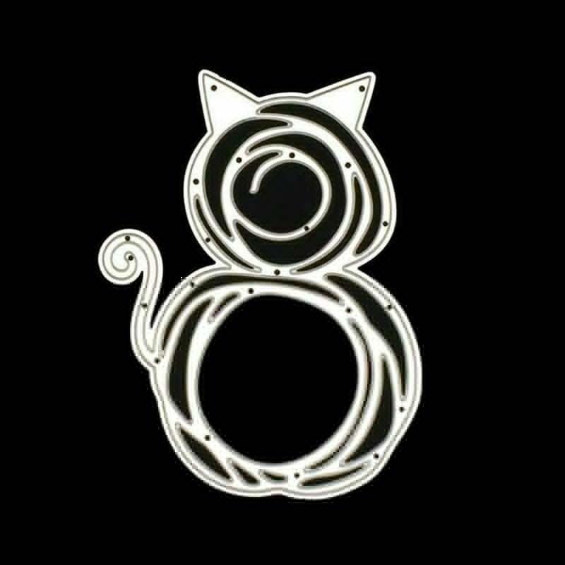 Happy Cat Stanzformen, Metallschablone, DIY, Scrapbooking, Album, Papier, Karte, Prägung, Handwerk, gestanztes Tier