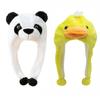 Panda Husky Kids Plush Animal Hat Yellow Baby Duck Novelty Party Cap Cozy Funny Hat  Cosplay