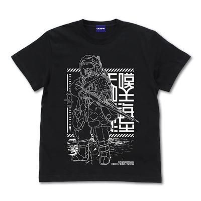 Cospa TV Anime des Großen Schnees Kaina des Großen Schneemeeres SCHWARZ XL Größe "Kaina Sea" T-Shirt