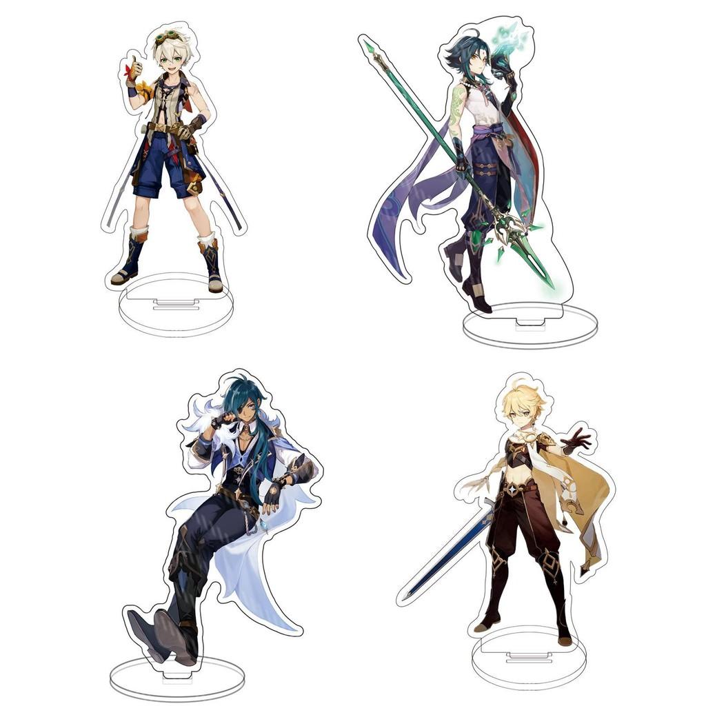 Genshin Impact Barbatos Keqing Barbara Hutao Acrylic Figure Stand Ideal For Decor