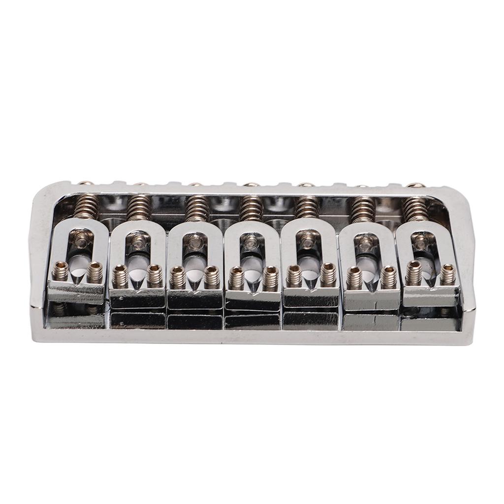 Guitar Bridge 7 String Metal Tailpiece Instrument Accessory for Bass Ukulele Electric Guitars