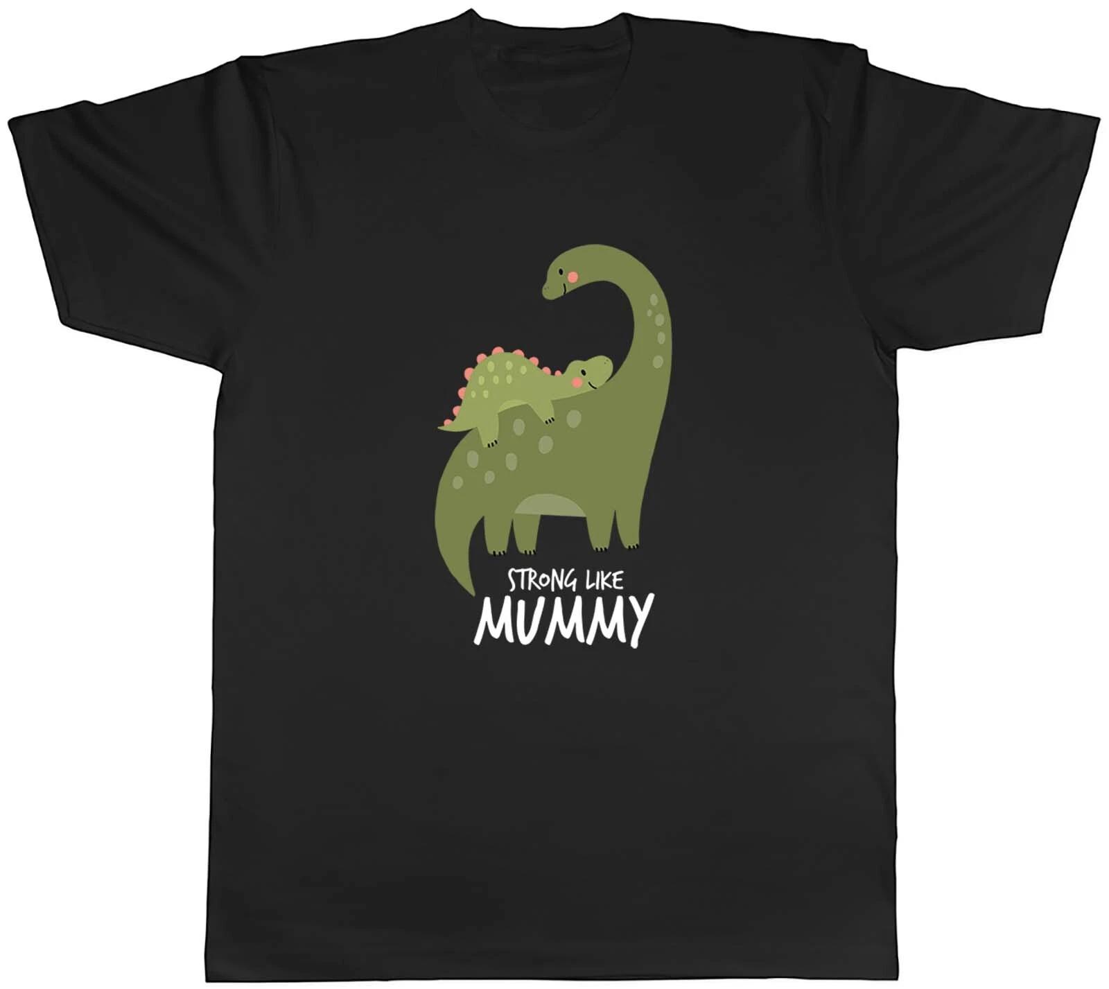 Mother and Child Dinosaur Mens T-Shirt Strong Like Mummy Tee Gift XXL