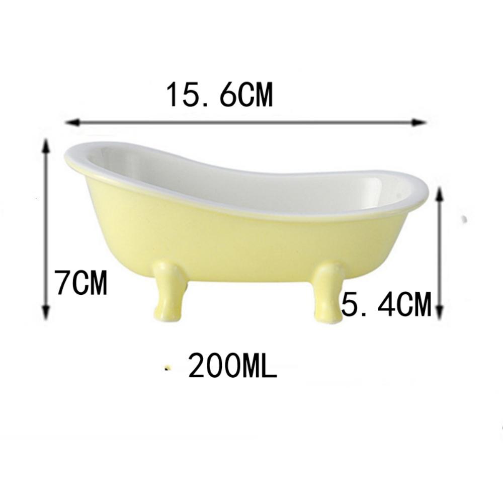 Ceramic Mini Bathtub Bowl for Ice Cream Dessert Porcelain Mixing Bowl Seasoning Dish Tiki Cocktail  Cups