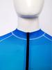 Costume da bagno intero da uomo a colori sfumati S-3XL Manica corta Zip frontale Pantaloncini a pantaloncino Tuta Rash Guard per Surf Nuoto Subacquea