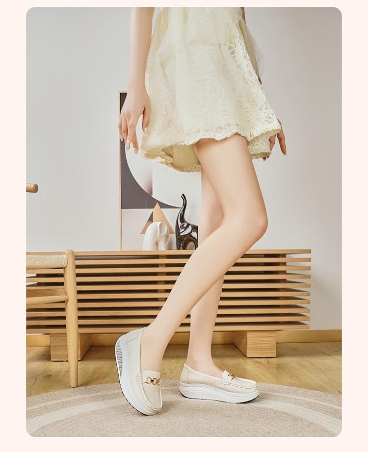 Women's 2025 Low-Cut Thick-Soled Woven Casual Shoes - Lightweight, Comfortable, Popular Model