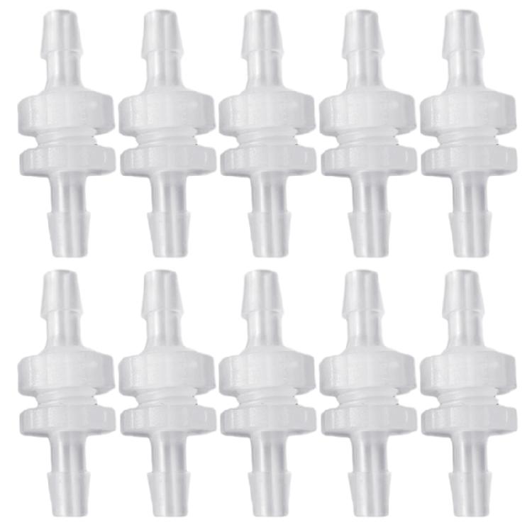 10 Sets Versatile Tube Connector Set Plastic Hose Barb Fittings for 3/16" Hoses