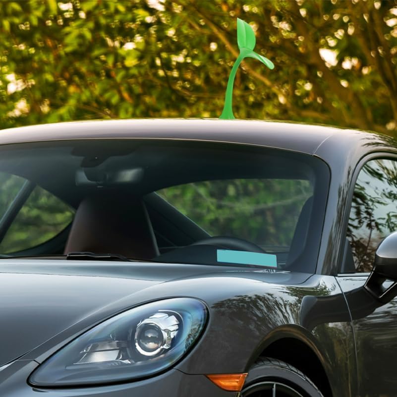Car Roof Decoration 3D Plant Sprout Car Ornament Cute Exterior Bumper Hood Sticker Easy Installation Universal Roof Accessories