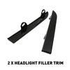 Pair Headlight Front Molding Lamp Filler Panel Trim For Toyota Tacoma 2001-04