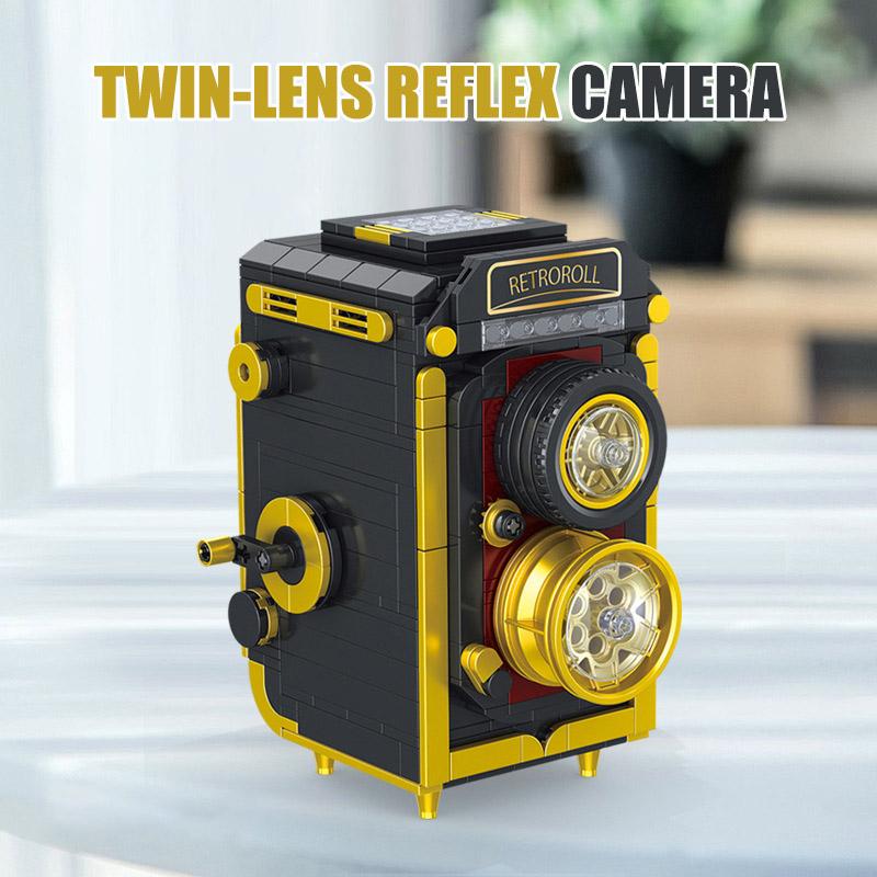 Stadt Hasselblad 503cx Kamera Digitale Spiegelreflexkamera Retro Zweilinsen-Spiegelreflexkamera Modellbausteine DIY Bausteine Spielzeug Für Kinder Geschenke