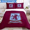 3PCS Aston Villa Football Club Printed Soft Bedding Set,Including 1pc Duvet Cover And 2pcs Pillowcases Perfect for Bedroom, Dormitory, Fan gift