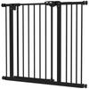 Adjustable Safety Gate W/ One Extensions, Four Adjustable Screws, Black