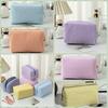 Striped Toiletry Bag Large-Capacity Makeup Storage Bag Personalized Desk Pencil Box  Travel Use