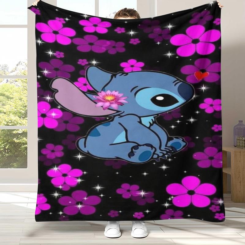 Coperta di Flanella Kawaii a Punto S, Coperta Morbida e Calda in Peluche per Casa, Camera da Letto, Letto, Divano, Campeggio, Picnic, regalo bambini