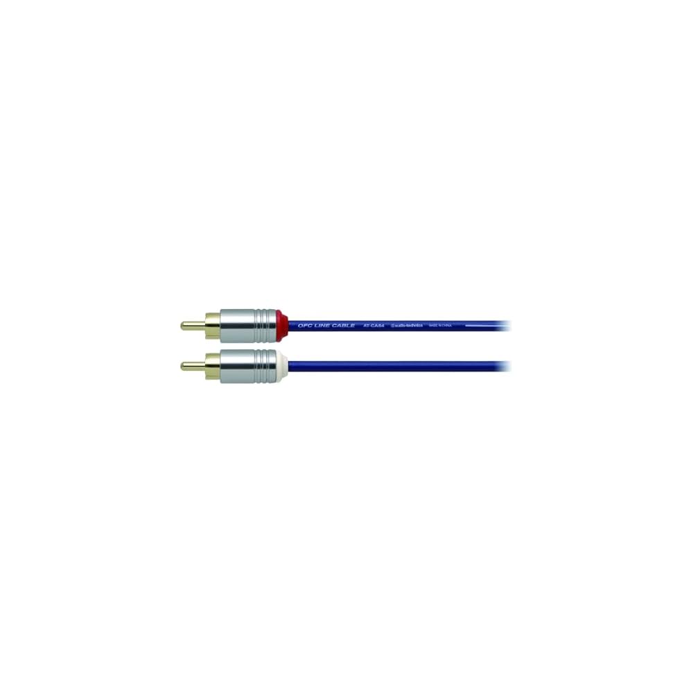 Audio-Technica AT-CA64/3.0 OFC Audio Cable, RCA, for Car Use, 90°C Heat Resistant, Shielded, Noise Resistant, Small Plug, 3.0m