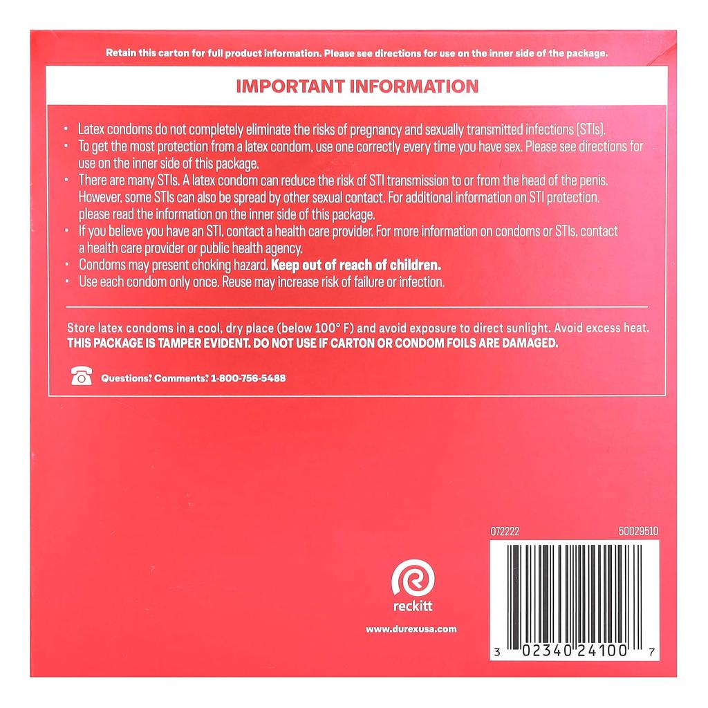 Extra Sensitive Thin, Regular Fit, Latex Condoms 24 Count