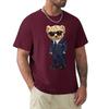 Teddy Bear With A Gun T Shirt Harajuku Short Sleeve T-shirt 100% Cotton Graphics Tshirt Tops