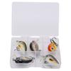 5 Pcs Mini Fishing Lures Crankbait Realistic Fishing Hard Baits Kit with Box for Sea Water and Fresh WaterType 2