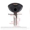 BMW Motorcycle Key Blank for C1, C600, C650GT Pedals - Chip Compatible