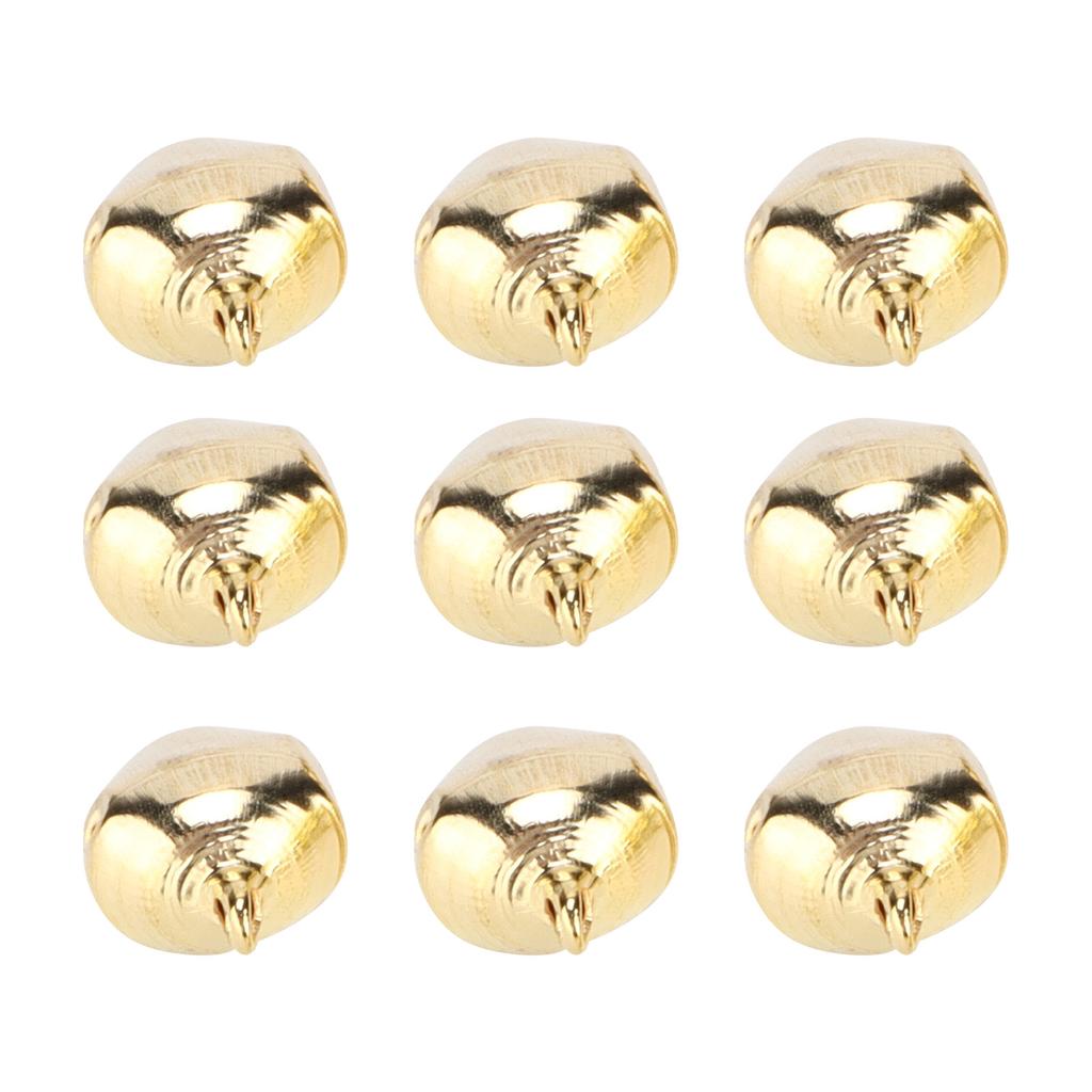 50pcs Small S Tiny Iron Jingle S with Hole for Craft Jewelry Festival Birthday Decoration