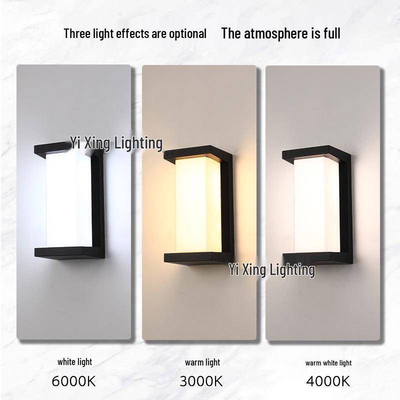 Super Bright LED Waterproof Outdoor Wall Light with Sensor for Garden, Hotel, Courtyard, Villa, or Balcony
