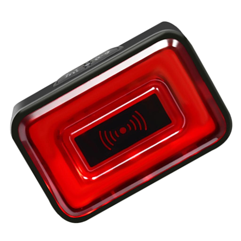 Rechargeable Bicycles Rear View Radars Taillight, IPX64 Watertight Bike Rear Light with Visual Alerts for Night Ridings