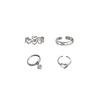 Eleganter Hohl-Herzring aus 925er Sterlingsilber für Damen Trendiger Retro-Stil Perfekt für Geschenke