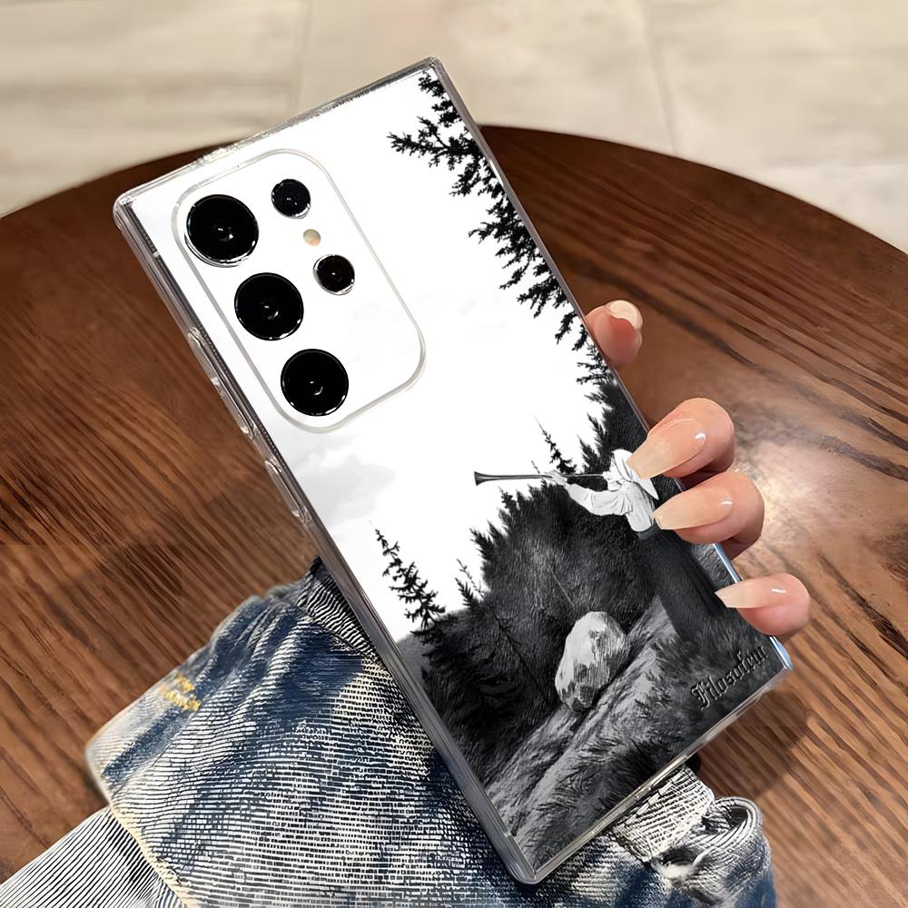 Burzums Band Rock Music Phone Case For Samsung S26 S25 S24 Ultra S23 Fe S22 S20 S21 Plus Plus 5G Fe Transparent Cover