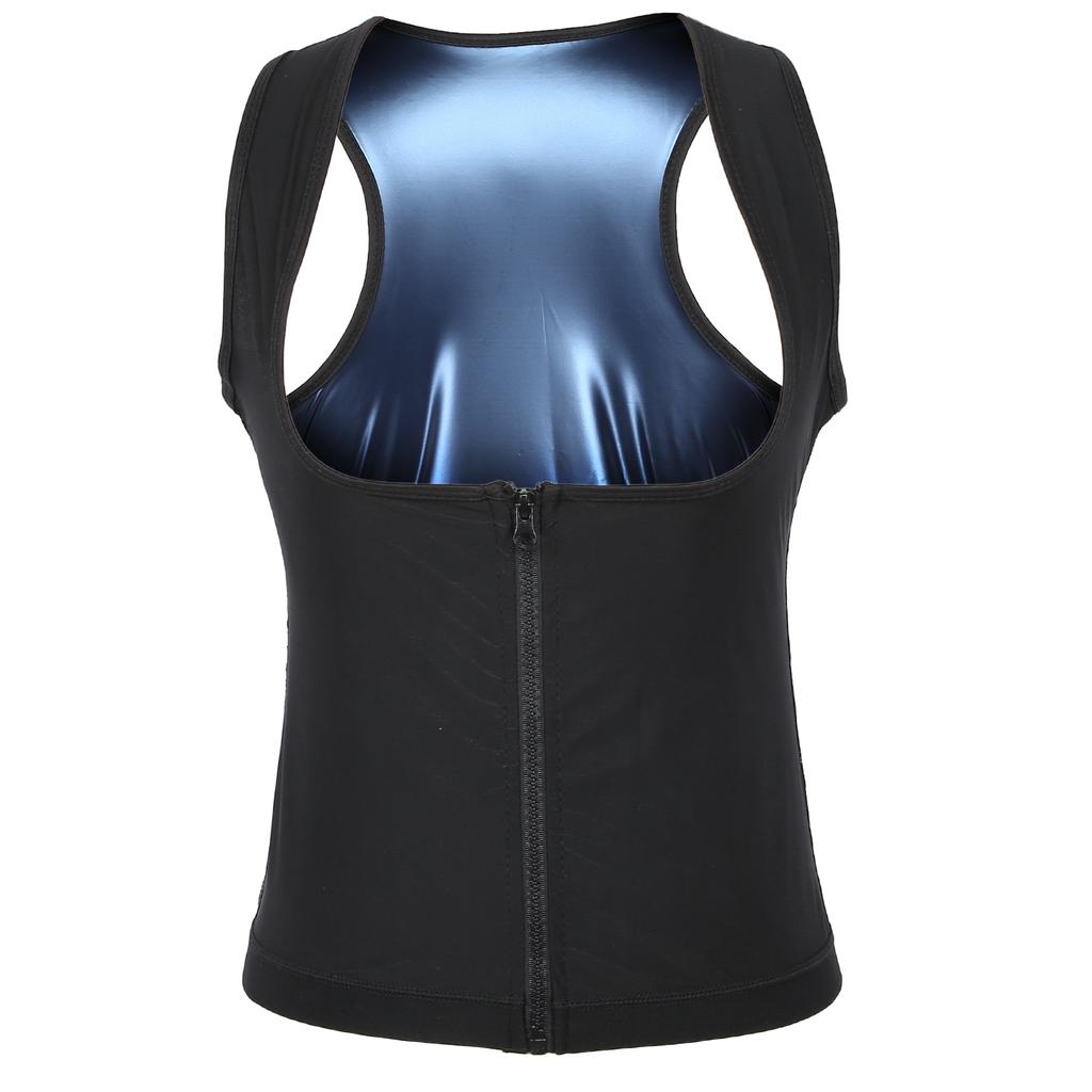 Sauna Vest Heating Sweat Tank Top Breathable Waist Trainer Zipper Sports Corset for Female2XL3XL