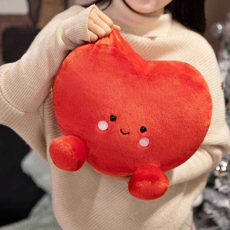 Cloud Rainbow Heart Plush Toy Keychain Stuffed Doll Pendant Decoration Cartoon