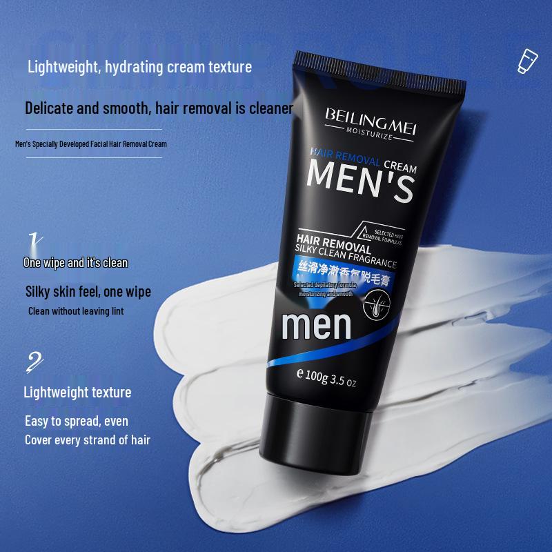 Hedvábně čistící unisex depilační krém na tělo, podpaží a nohy