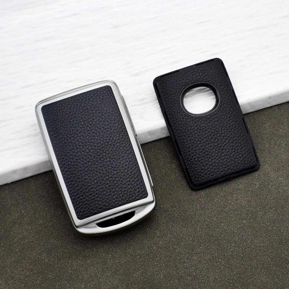 3 Buttons Tpu Leather Smart Key Shell Cover For Mazda Cx-5 Cx-30 Cx-3 Cx-9 Cx-7 Cx-4 Alexa Protective Accessories Key Chain Set