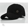 Winter Solid Color M Logo Baseball Cap - Women's Lamb Wool Peaked Hat, Outdoor Warm Casual Fashion Fluffy Visor