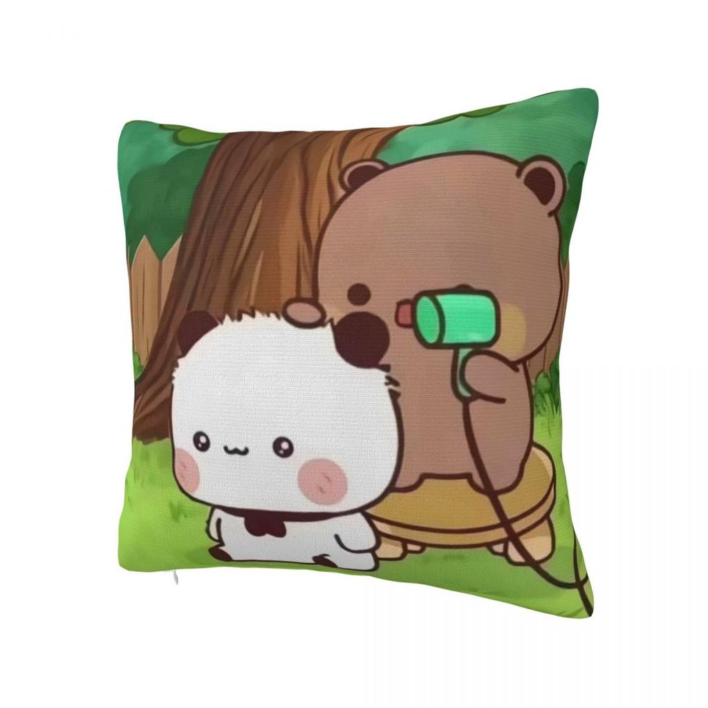 Bubu & Dudu Pillow Case Morden Pillow Cover Square Custom DIY Cushion Cover Pillowcases For Office Car Home Decorative