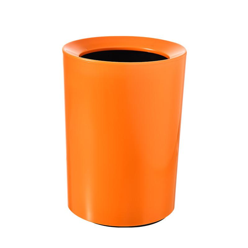 High-grade trash can no lid pressure ring storage bathroom office Japanese paper basket
