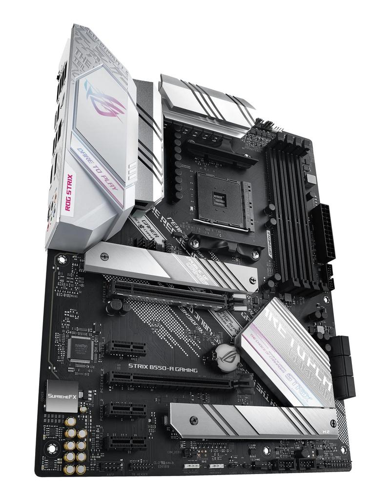 Asus ROG STRIX B550-A GAMING Motherboard AMD B550 Chipset Silver Et White