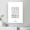 Canvas Painting Buddha Statue Mindfulness Quote Black and White Posters Prints Nordic Wall Art Pictures for Living Room Decor