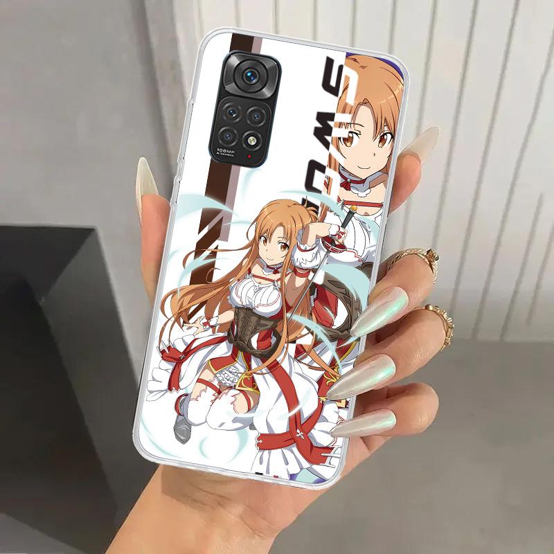 Anime Sword Art Online SAO Phone Case for Xiaomi Redmi Note 15 14 14S 13 12S 12 Pro 11S 11 Plus 11T 11E 10S Soft Funda Print She