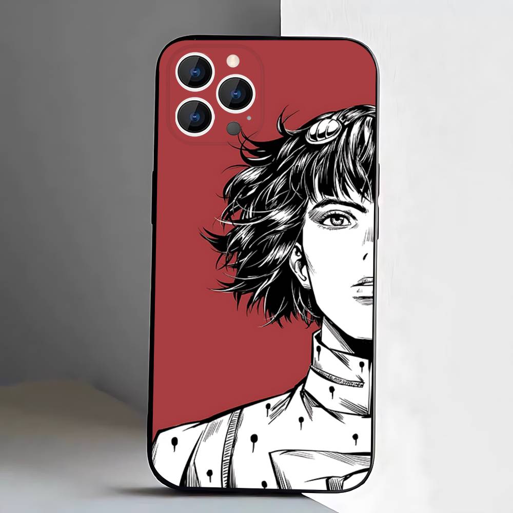 Bucciarati JoJos Bizarre Adventure Phone Case For iPhone 17,16,15,14,13,12,Pro,Max,Plus,E,SE4,Air,Mini Black Soft Box