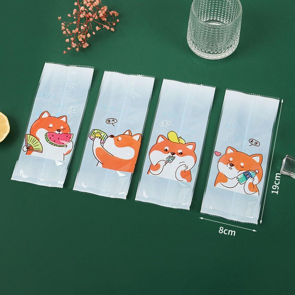 100 stk Ispinne-pose Gjennomsiktig Oppbevaringspose Søt Emballasjepose Ispinne