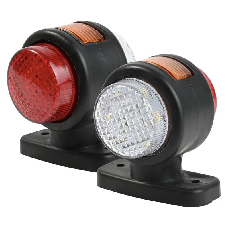 12V 24V Truck Side Marker Light Rear Brake Lights Replacement Side Marker Indicator Lamps Turn Signal Clearance Light
