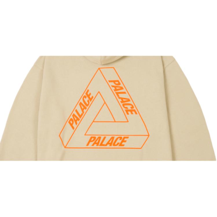Palace Glow Tri-Ferg Hood Stoney Grey Unisex Tops P27CS173