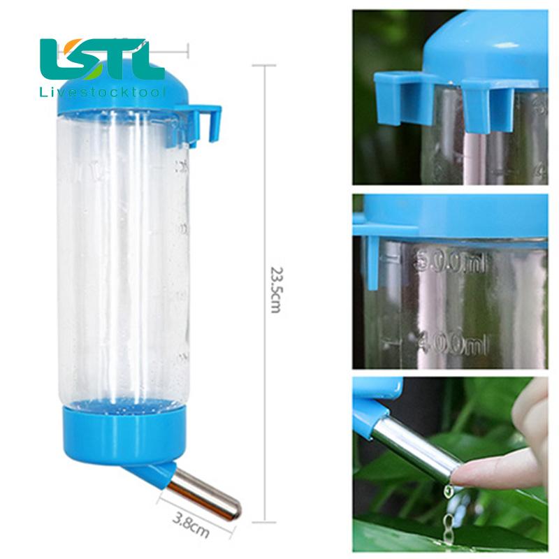 500ml Pet Rabbit Nipple Drinker Water Bottle Dispenser Feeder Hanging Pet Dog Guinea Pig Squirrel Rabbit Drinking Head