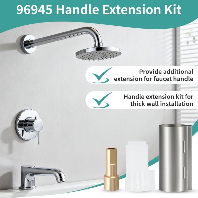 Reliability Shower Valves Extension for Correcting Measurement Issue in Single Handle Tub and Shower Replaces Part