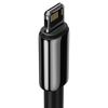 Kabel Usb Do Lightning Baseus Tungsten Gold, 2.4A, 1M (Czarny)