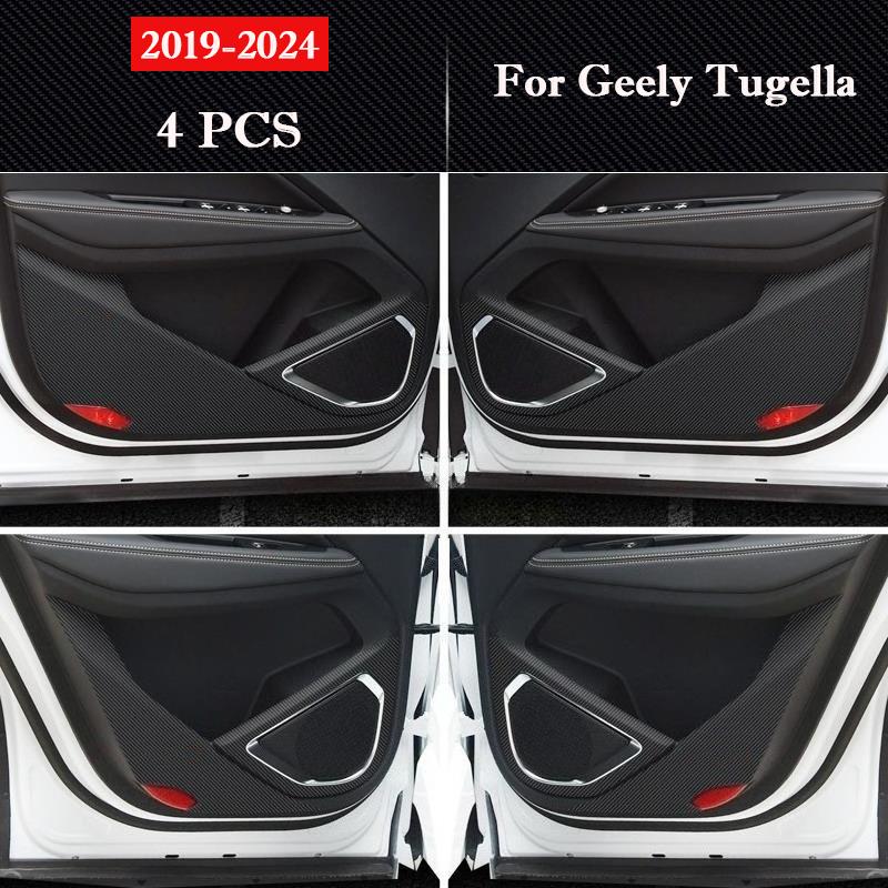 For Geely Tugella 2019 - 2026 Car Door Anti Kick Pad Glove Box Protection Stickers Interior Accessories Scratch Resistant Film